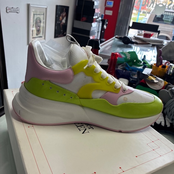 Alexander McQueen Oversized Men's Runner SZ 46 Rare No Size Tag Pre Owned Used - Picture 7 of 16